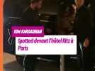 Kim Kardashian spotted devant l'hôtel Ritz à Paris