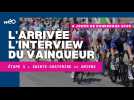 L'arrivée et l'interview d'Axel Zingle qui remporte la première étape des 4 jours de Dunkerque