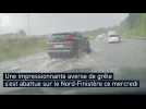 Pluie et grêle : une violente averse sur le Nord Finistère ce mercredi