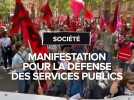 Manifestation à Toulouse pour la défense des services publics