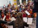 Un flash mob a l'aeroport