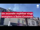 VIDÉO. L'incendie d'une toiture de maison à Saint-Coulomb mobilise vingt pompiers