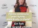 Que partage Philippine Leroy-Beaulieu avec Sylvie, son personnage dans la série culte Emily in Paris ?
