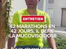 42 marathons en 42 jours, il défie la mucoviscidose