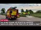 Un jeune homme héliporté en urgence absolue après un accident de la route à Piney (Aube)