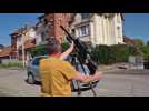 Régulation de pigeons dans les rues de Chaulnes