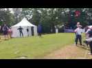 Eden Hazard en action lors du pro-am au Soudal Open