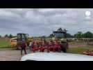VIDÉO. Tracteurs, fourche... L'expulsion d'agriculteurs d'un champ dégénère en Normandie