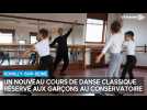 Un cours de danse classique réservé aux garçons au conservatoire intercommunal de Romilly-sur-Seine