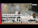Incendie de détritus: un collège confiné à cause des fumées