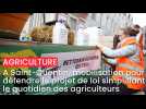 A Saint-Quentin, mobilisation pour défendre le projet de loi simplifiant le quotidien des agriculteurs