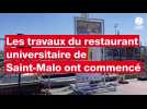 VIDÉO. À Saint-Malo, le chantier du futur restaurant universitaire est bien lancé