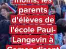 Blocage de l'école Paul-Langevin contre la fermeture d'une classe