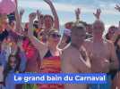 Nice : les images du traditionnel grand bain du Caranaval