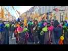 Historique au carnaval de Binche : des femmes participent au dimanche Gras