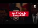 VIDEO. Les 5 infos du 4 mars 2025