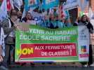 Rassemblement des enseignants du premier degré contre la carte scolaire à Arras