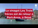 VIDÉO. Ce bateau classé aux Monuments historiques est de retour à Port-Anna, à Séné