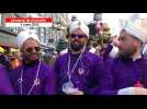 VIDÉO. Au char des poulbots du carnaval de Granville, il en faut peu pour être heureux !