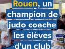 Près de Rouen, un champion de judo est venu coacher les élèves d'un club local