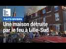 lille: important feu de maison à Lille-sud rue Curie