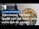 Succession, héritage : quelle part est taxée selon votre lien de parenté ?