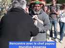 Les images de la visite du chef papou Mundiya Kepanga au lycée Simone Veil à Valbonne