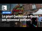 Béthune : le géant Gambrinus a trouvé ses nouveaux porteurs