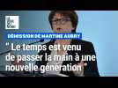 Martine Aubry annonce sa démission avec 