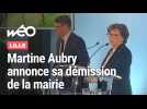 Extrait : l'annonce en direct de la démission de Martine Aubry et sa succession