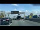 Plailly. Des bouchons sur l'autoute A1