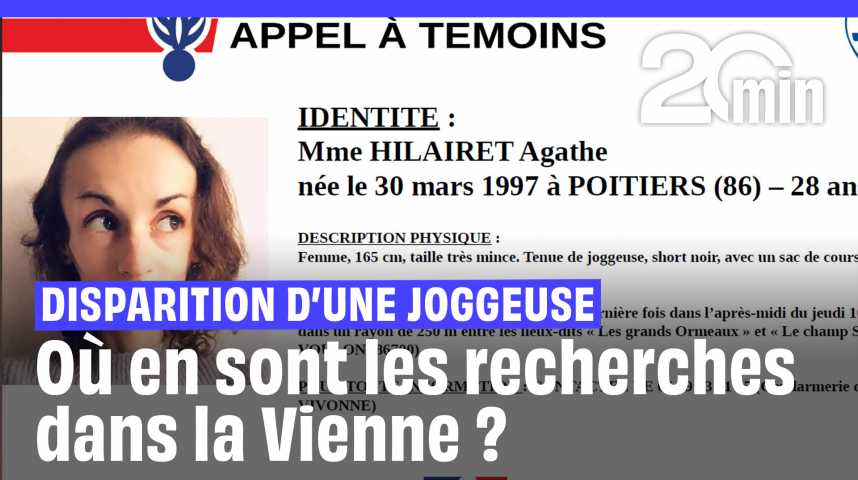 Vidéos : Joggeuse disparue dans la Vienne : Où en sont les recherches ...