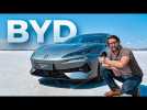 BYD lance en EUROPE une voiture électrique IMPRESSIONNANTE et on a roulé avec : la DENZA Z9 GT