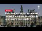 VIDEO. Élections municipales à Paris : qui sont les deux finalistes de la primaire écologiste ?