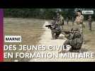 Des jeunes civils en formation militaire dans la Marne