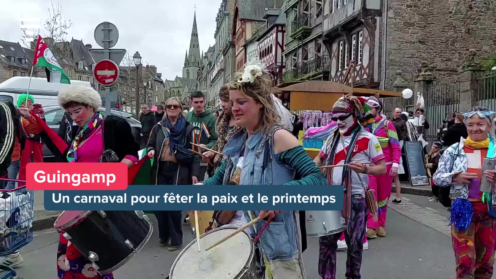 Carnaval de Guingamp : « On vient donner un message d'espoir » [Vidéo]