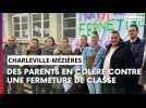 Mobilisation contre une fermeture de classe à Charleville-Mézières