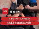 Rencontre avec Indochine : il se fait tatouer leurs autographes