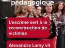 Alexandra Lamy une alliée de poids dans la lutte contre les violences faites aux femmes à Abbeville dans la Somme ce mardi 18 mars 2025