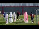 Dernier entraînement des diables rouges avant de partir en Espagne