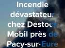 Incendie dévastateur chez Destock Mobil dans l'Eure