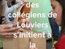 Avec Hermès, des collégiens de Louviers s'initient à la maroquinerie