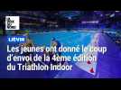 Triathlon indoor de Liévin : les jeunes de l'UNSS se jettent à l'eau !