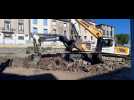 Travaux du parking souterrain de la Promenade d'Agde.