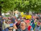 Manifestation des parents d'élèves à Villefranche-de-Rouergue
