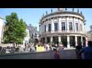 Protest vor Louis Vuitton in Antwerpen