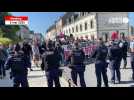 À Pontivy, des militants de gauche et d'extrême gauche défient des militants d'extrême droite
