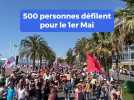 1er mai : 500 personnes défilent pour les droits des travailleurs à Nice