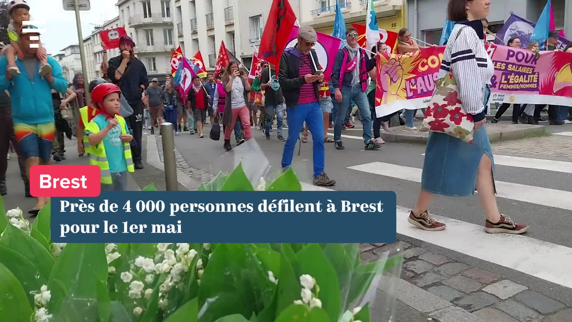 Rassemblements du 1er-Mai : les Bretons plus nombreux dans la rue que l'an dernier