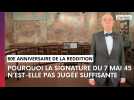 80e anniversaire de la reddition : pourquoi la signature du 7 mai 45 a été contestée